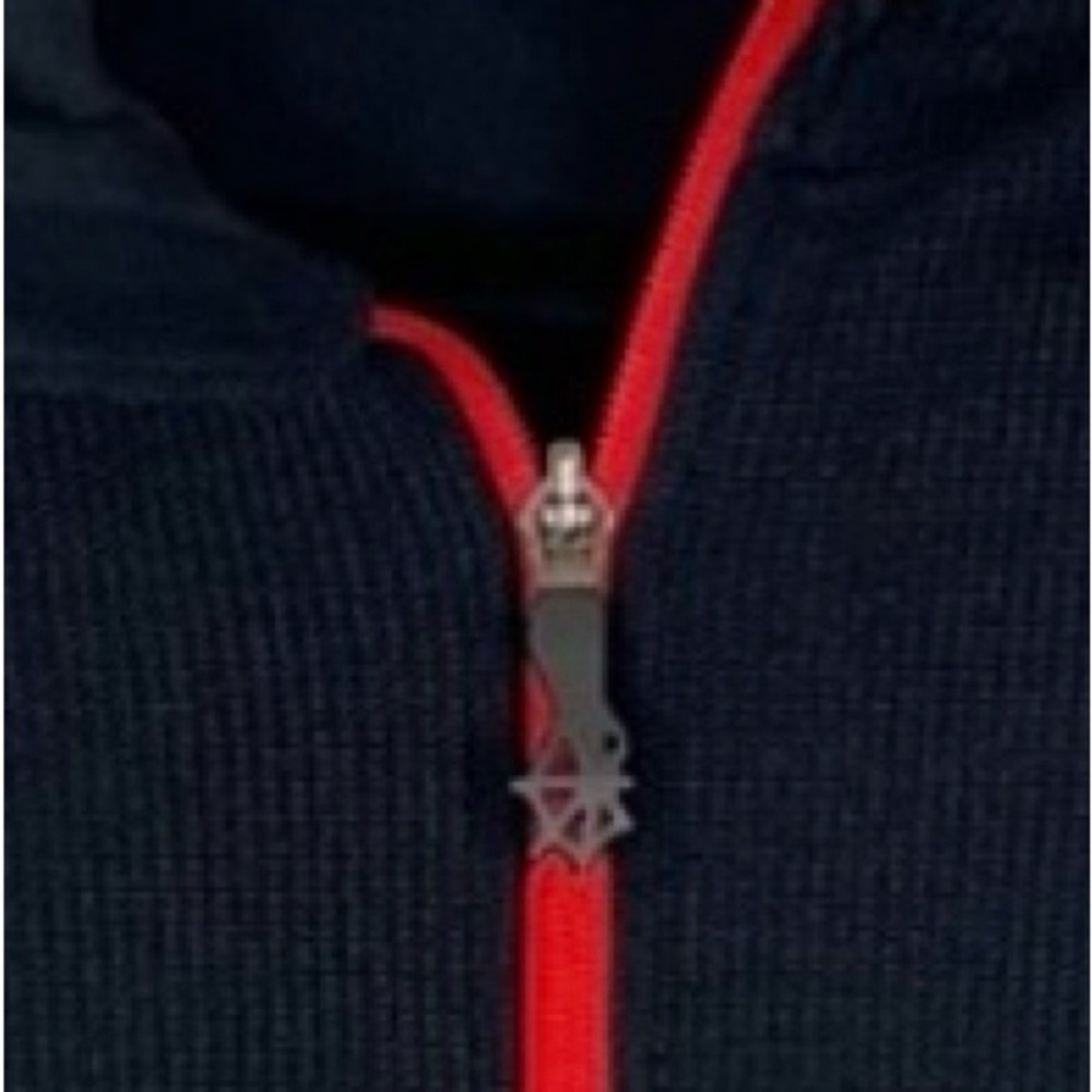 Spyder Boys XL 18 Black Fleece Jacket Red Zip Spider Logo - Picture 7 of 10